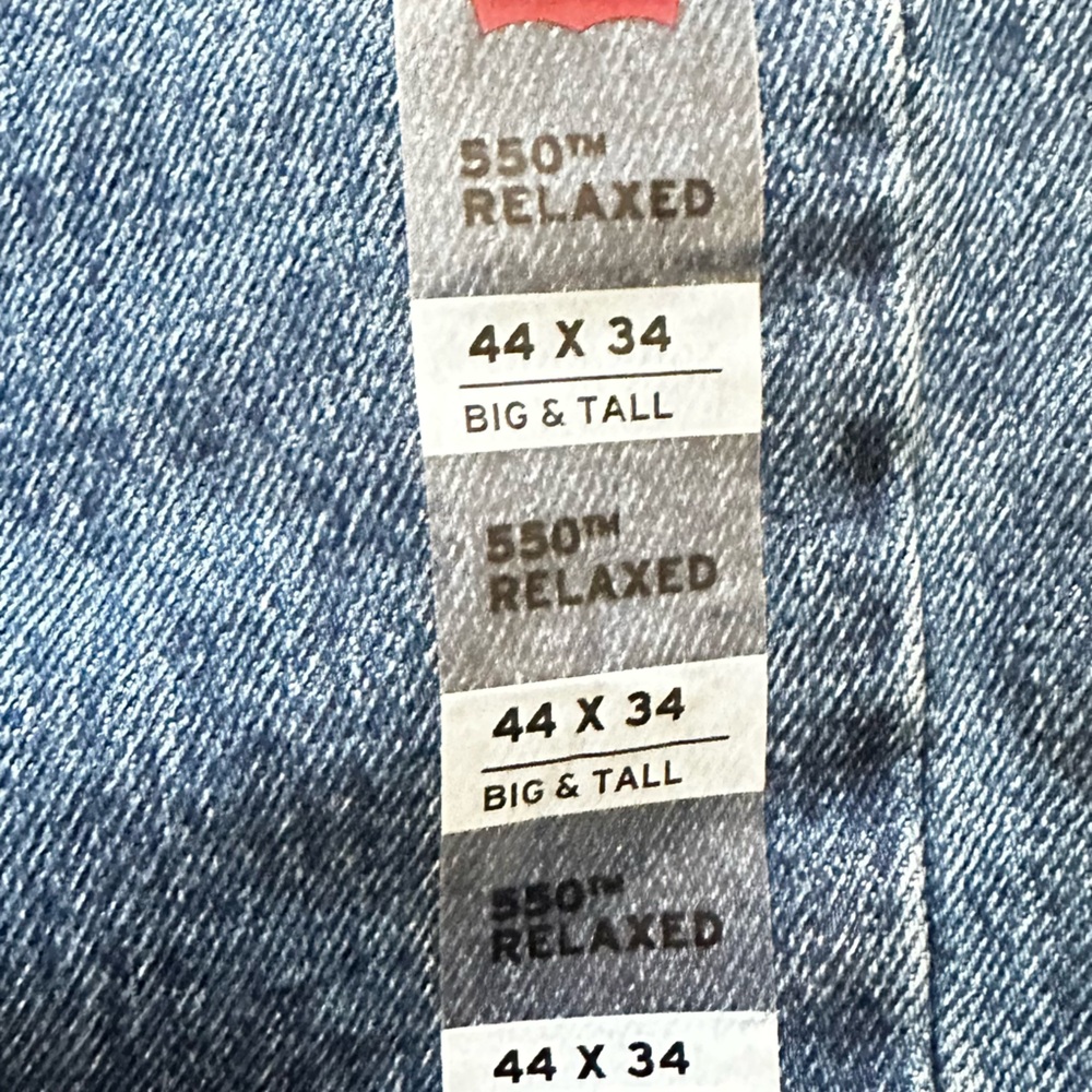 Levi's Men's 550 Relaxed Fit Jeans - Classic Blue 44x34